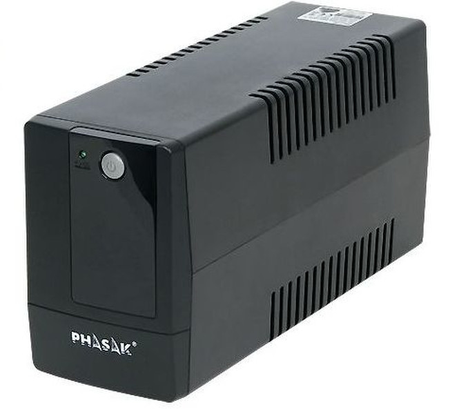 Phasak PH 9404 400VA 2AC outlet(s) Compact Black uninterruptible power supply (UPS)