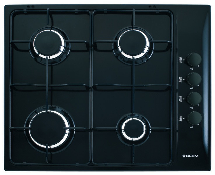 Glem GTL64VBK built-in Gas Black hob