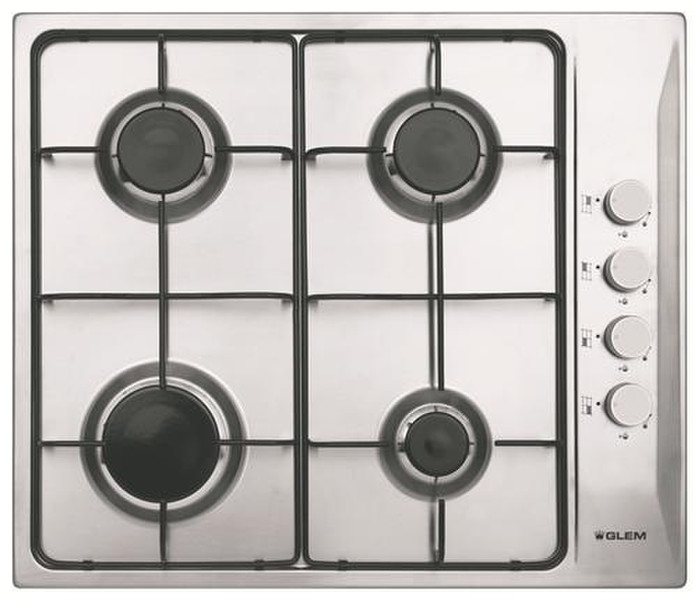 Glem GTL64VIX built-in Gas Stainless steel hob