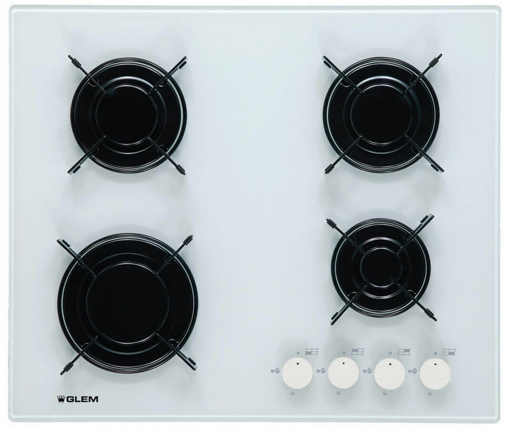 Glem GV64WH built-in Gas White hob