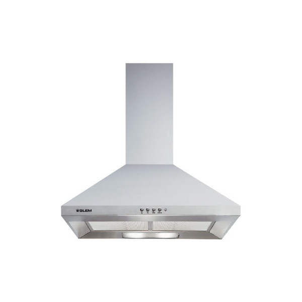 Glem GHP67IX Wall-mounted 625m³/h A Stainless steel cooker hood