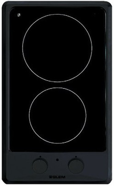 Glem GTH32KBK Встроенный Ceramic hob Черный плита