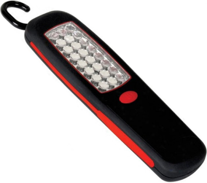 Wentronic 30451 Magnetic mount flashlight LED Black,Red flashlight