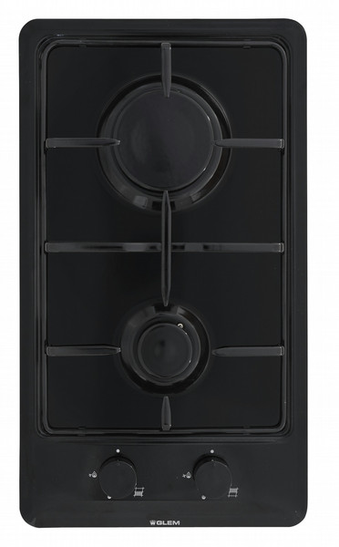 Glem GT32BK Built-in Gas Black hob