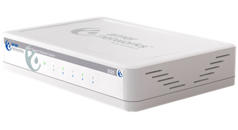 Amer Networks SG5 ungemanaged Gigabit Ethernet (10/100/1000) Weiß Netzwerk-Switch