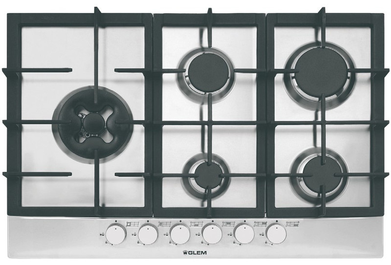 Glem GT851HIX built-in Gas Stainless steel hob