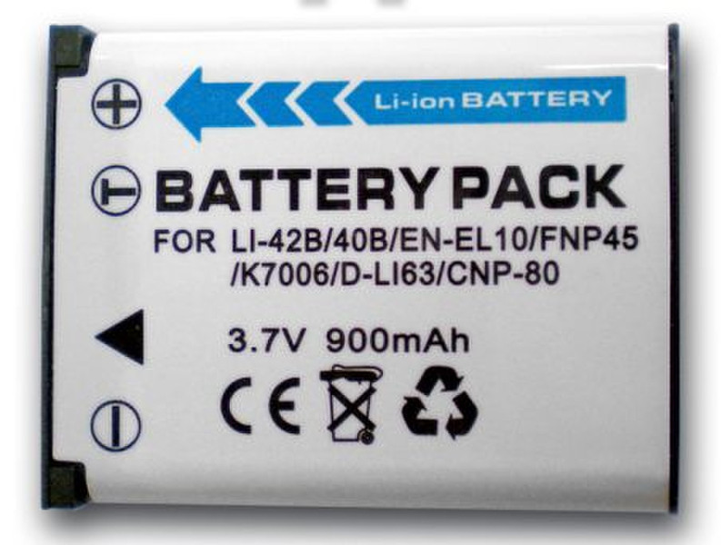 Infiniton 999902 Lithium-Ion 900mAh 3.7V Wiederaufladbare Batterie