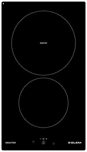 Glem GTI322 Built-in Induction Black hob