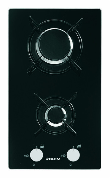 Glem GV32BK Built-in Gas Black hob