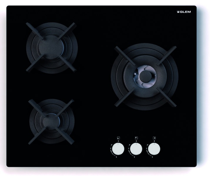 Glem GV635HBK built-in Gas Black hob