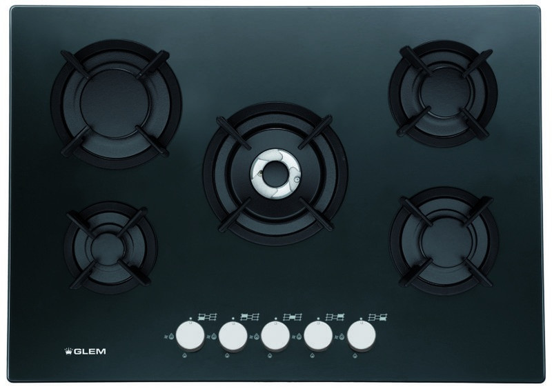 Glem GV755HBK built-in Gas Black hob