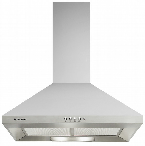 Glem GHP64IX Wall-mounted 440m³/h E Stainless steel cooker hood