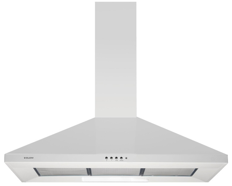 Glem GHP94WH Wall-mounted 440m³/h White cooker hood