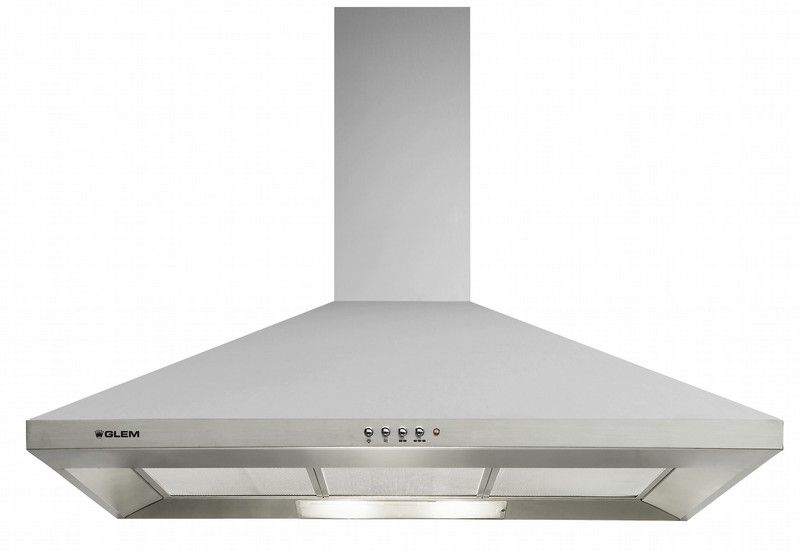 Glem GHP94IX Wall-mounted 440m³/h E Stainless steel cooker hood