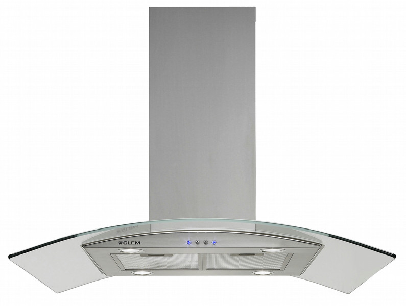 Glem GHI91IX Wall-mounted 1000m³/h Stainless steel cooker hood