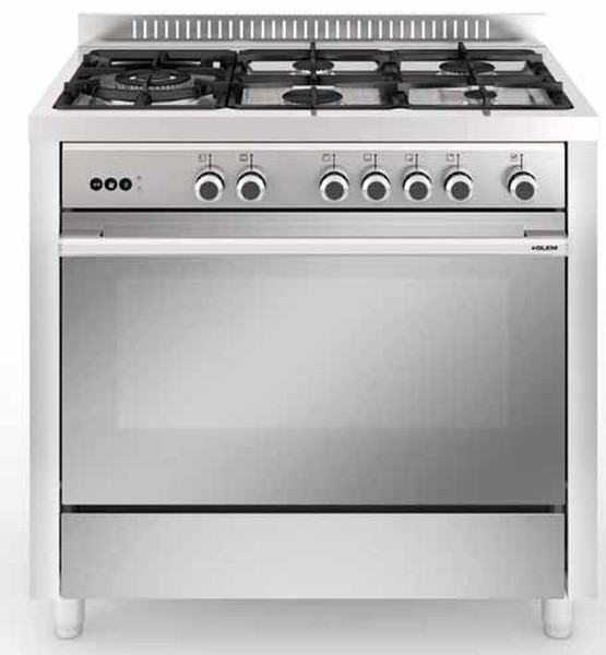 Glem GX96CQIX2 Freistehend Gas hob Edelstahl Küchenherd