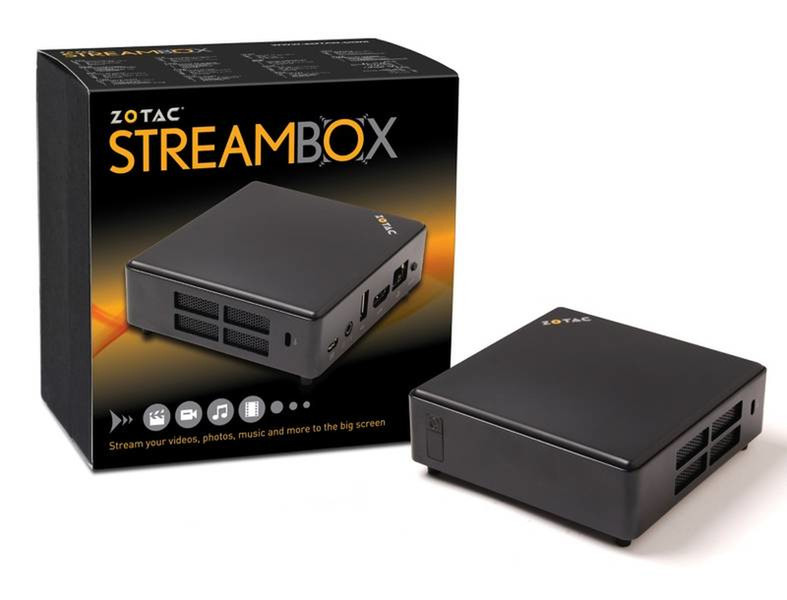 Zotac StreamBox Eingebauter Ethernet-Anschluss WLAN Schwarz Digitaler Audio-Streamer
