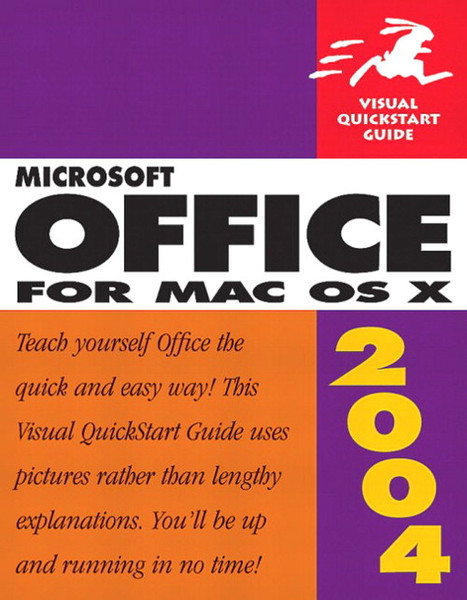 Peachpit Microsoft Office 2004 for Mac OS X: Visual QuickStart Guide 472pages software manual