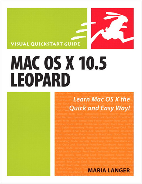 Peachpit Mac OS X 10.5 Leopard: Visual QuickStart Guide 696pages software manual