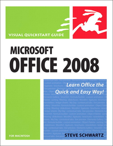 Peachpit Microsoft Office 2008 for Macintosh: Visual QuickStart Guide 544страниц руководство пользователя для ПО