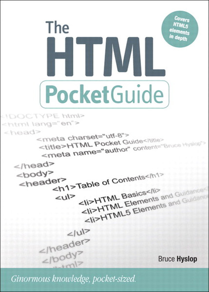 Peachpit HTML Pocket Guide 312страниц руководство пользователя для ПО