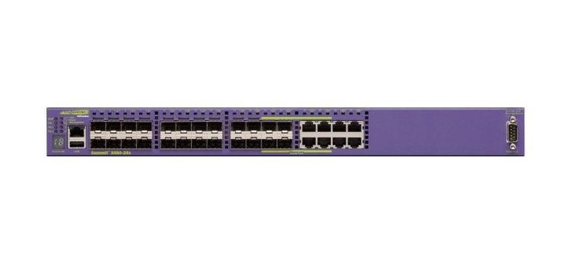 Extreme networks Summit X460-24x Управляемый L3 Gigabit Ethernet (10/100/1000) Черный, Пурпурный