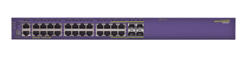 Extreme networks Summit X440-24t Управляемый L2/L3 Gigabit Ethernet (10/100/1000) 1U Пурпурный