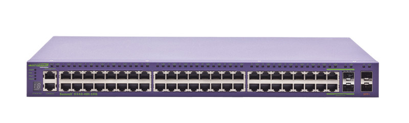 Extreme networks Summit X440-48t-10G Управляемый L2/L3 Gigabit Ethernet (10/100/1000) 1U Пурпурный