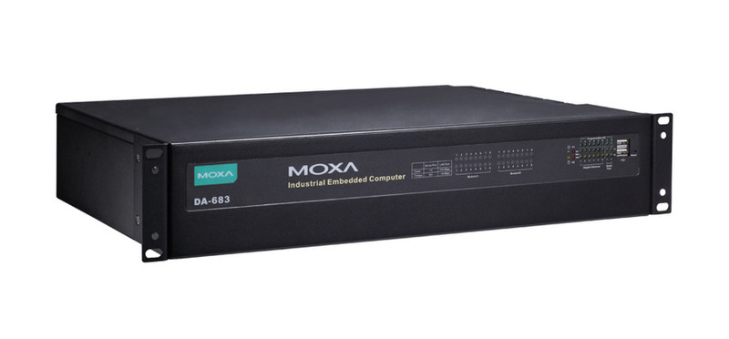 Moxa DA-683-DPP-T-LX 1.66ГГц D510 Черный Embedded PC ПК/рабочая станция