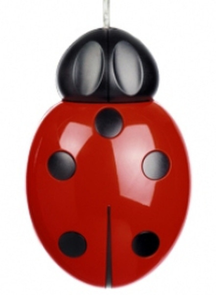 Pat Says Now Ladybug USB+PS/2 Optisch 800DPI Maus