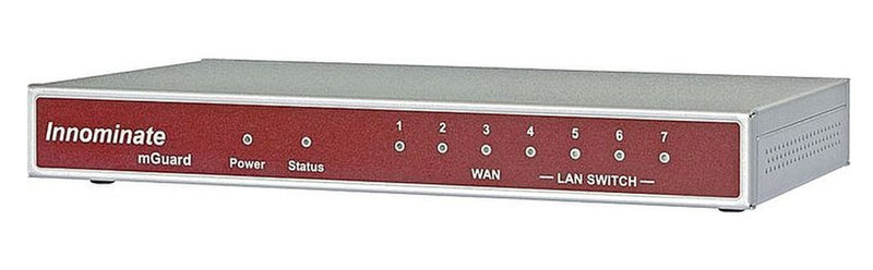 Innominate mGuard delta Управляемый L2 Fast Ethernet (10/100) Красный