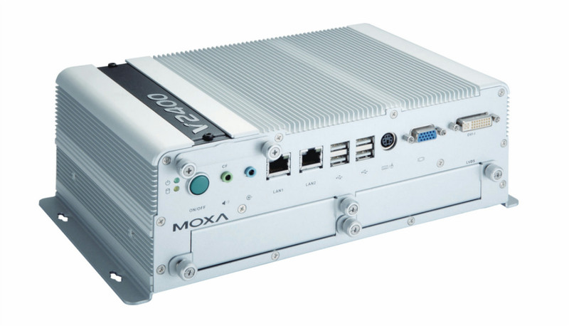 Moxa V2422-LX 1.6GHz N270 Aluminium PC