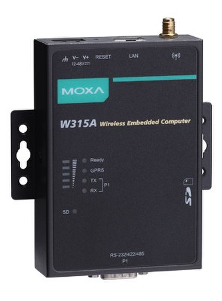 Moxa W315A-LX 0.192ГГц Черный, Зеленый ПК/рабочая станция