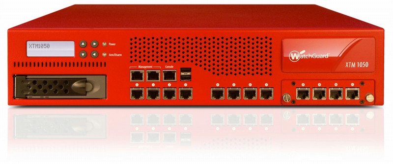 WatchGuard XTM 1050 + 3Y Email Security 2U 10000Mbit/s Firewall (Hardware)