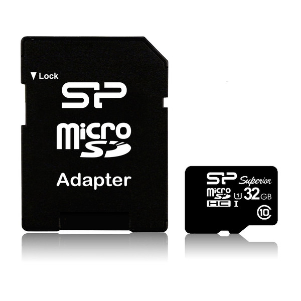 Silicon Power 32GB microSDHC Class 10 UHS-1 32GB MicroSDHC Klasse 10 Speicherkarte