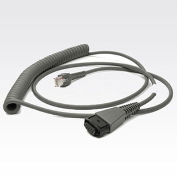 Zebra Wand Cable 2.7m Grau Signalkabel