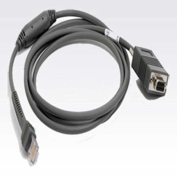 Zebra RS232 Cable 2.1м Серый сигнальный кабель