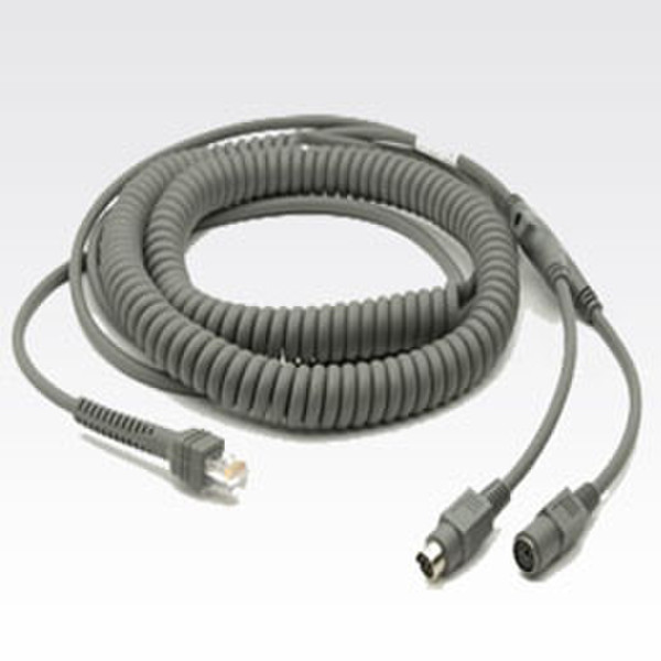 Zebra Keyboard Wedge Cable CBA-K08-C20PAR 6м Серый кабель клавиатуры / видео / мыши