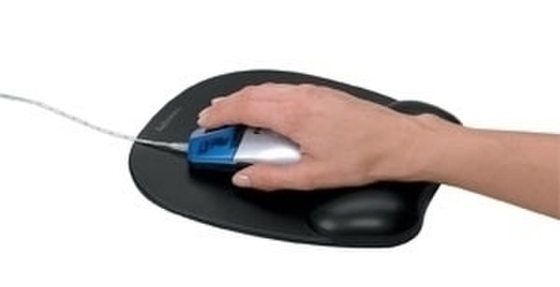 Fellowes Gel Leatherette Mousepad/Wrist Rest