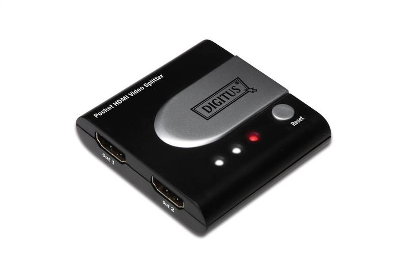 Digitus HDMI Pocket, 2-port HDMI video splitter