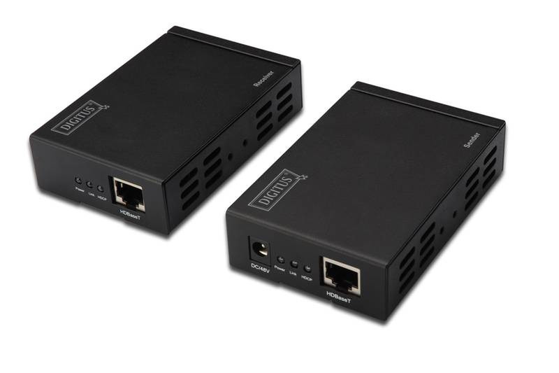 Digitus DS-55400 AV transmitter & receiver Black AV extender