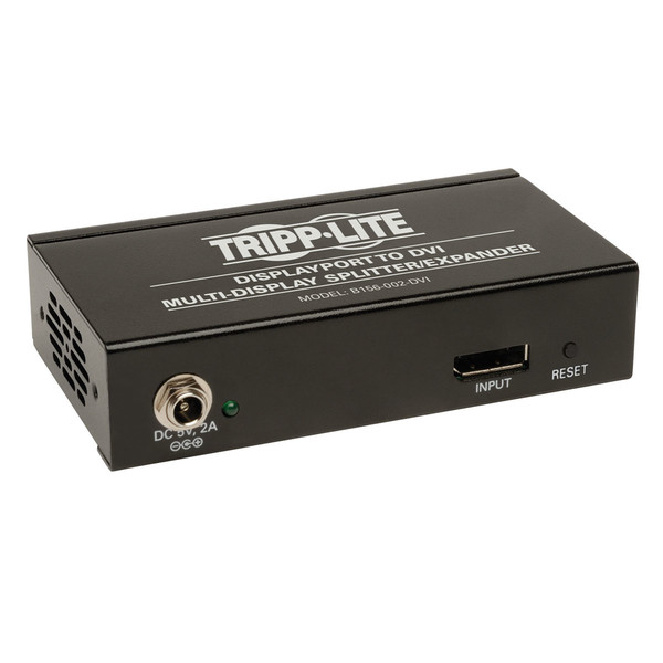 Tripp Lite 2-Port DisplayPort 1.2 to DVI Multi-Stream Transport (MST) Hub, 3840x1200 at 60Hz video splitter