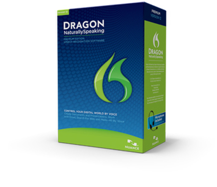 Nuance Dragon NaturallySpeaking Premium 12, ESD, DE