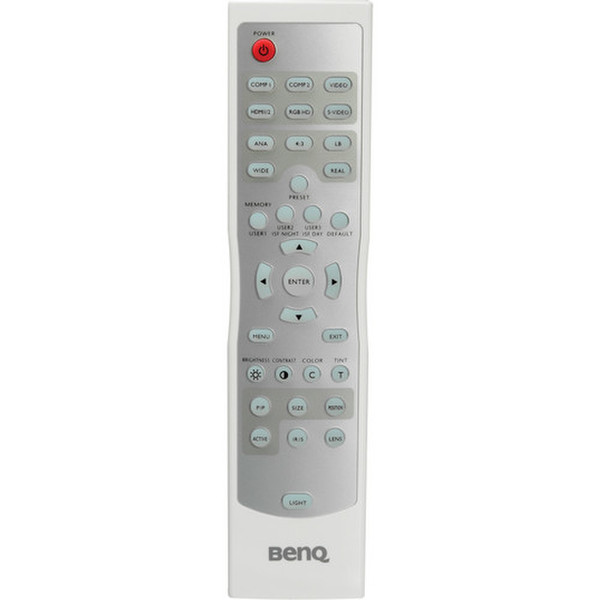 Benq 56.26J0B.001 push buttons Grey remote control