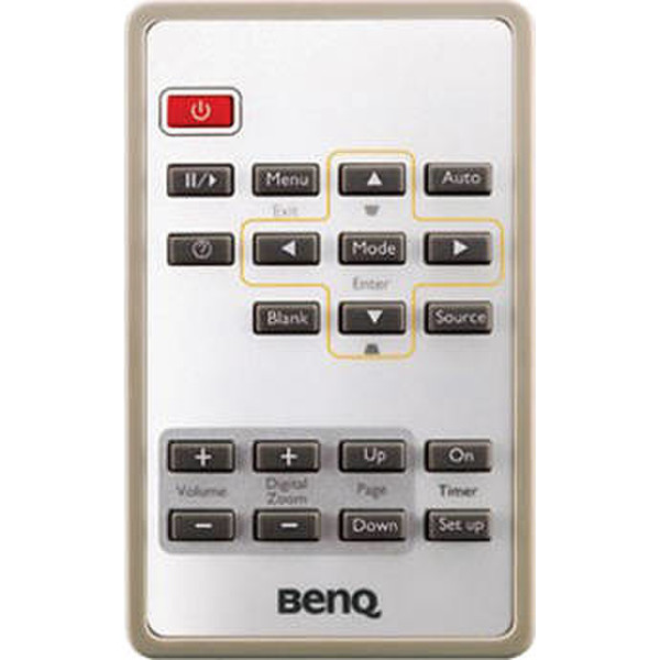 Benq 5J.J2S06.001 push buttons Silver remote control