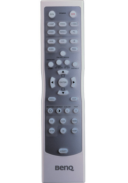 Benq 5J.J3906.001 push buttons Grey remote control