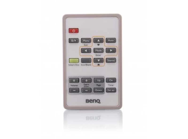 Benq SKU-Remote590-001 Инфракрасный беспроводной Push buttons Белый пульт дистанционного управления