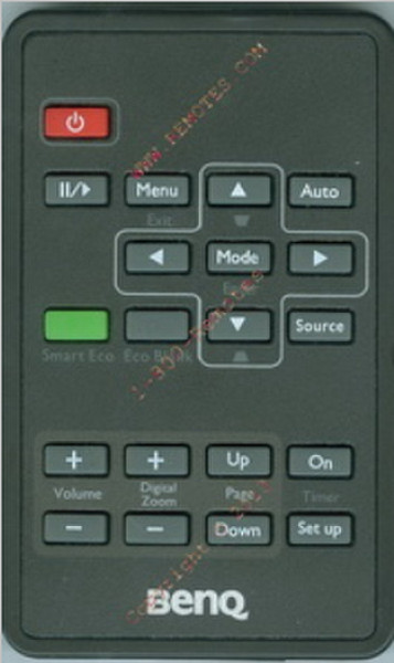 Benq SKU-Remote594-001 Инфракрасный беспроводной Push buttons Черный пульт дистанционного управления