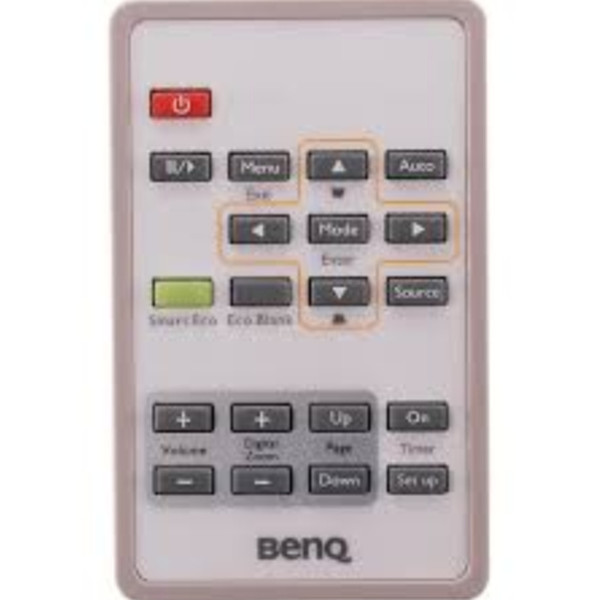 Benq 5J.J7C06.001 IR Wireless Push buttons White remote control