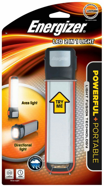 Energizer LED 2 in 1 Hand flashlight LED Black,Orange